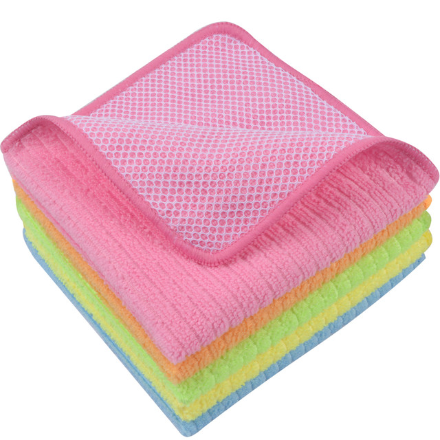Sinland Wholesale Microfiber Dish Cloth Kitchen Wash Rags Cleaning